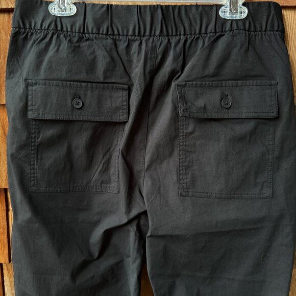 NWT GAP Black Pull On Elastic Waist Off Duty Trousers in Women's Large - Picture 8 of 9